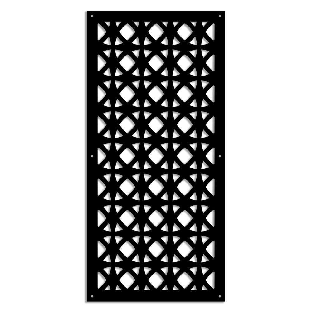 DARKSIDE - Panel perforowany z PVC - Osłona przeciwsłoneczna - Rozmiar 73x148 cm - Grubość 1 cm - Kolor CZARNY