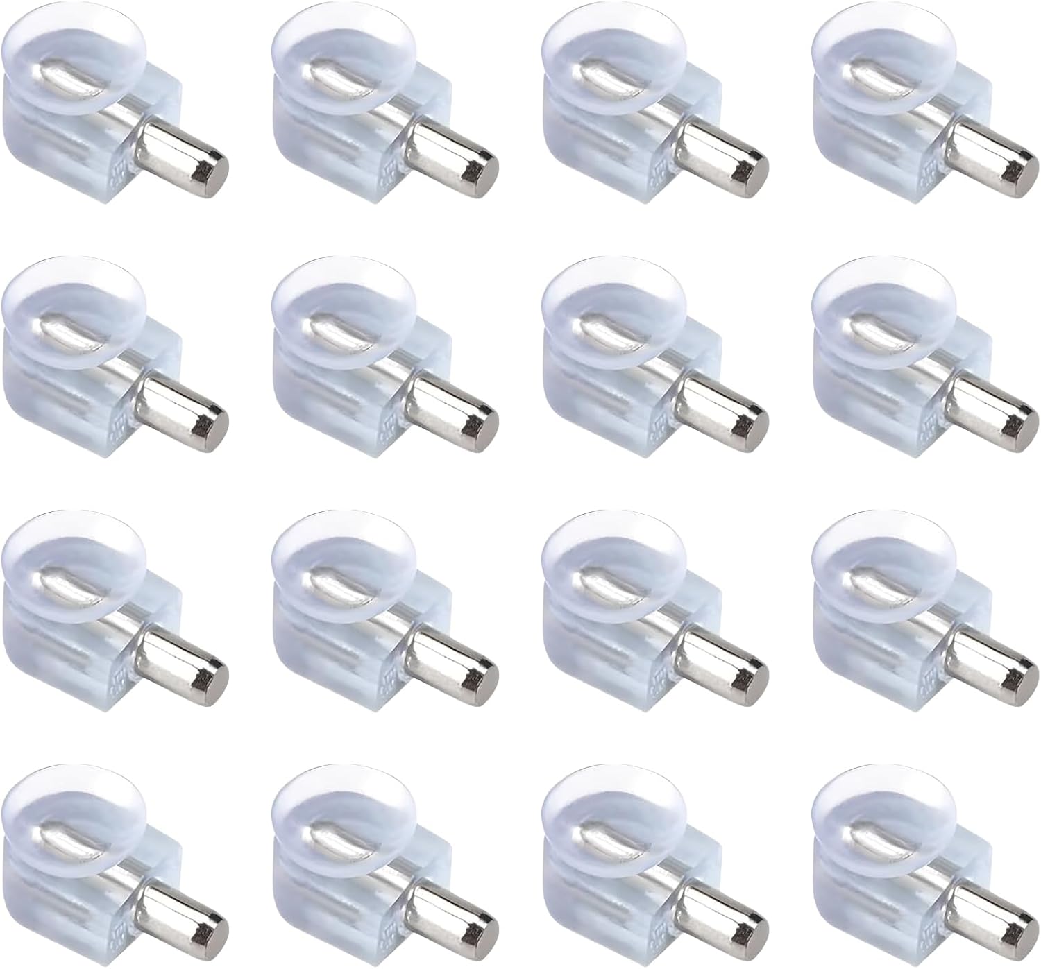 16 piezas de soportes para estantes, soporte de cristal con ventosa y ...