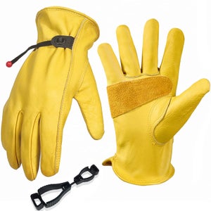 Guanti Da Giardinaggio Per Donna Livlig53 In Pelle Bovina - Resistenti, Comodi E Traspiranti, Taglia S