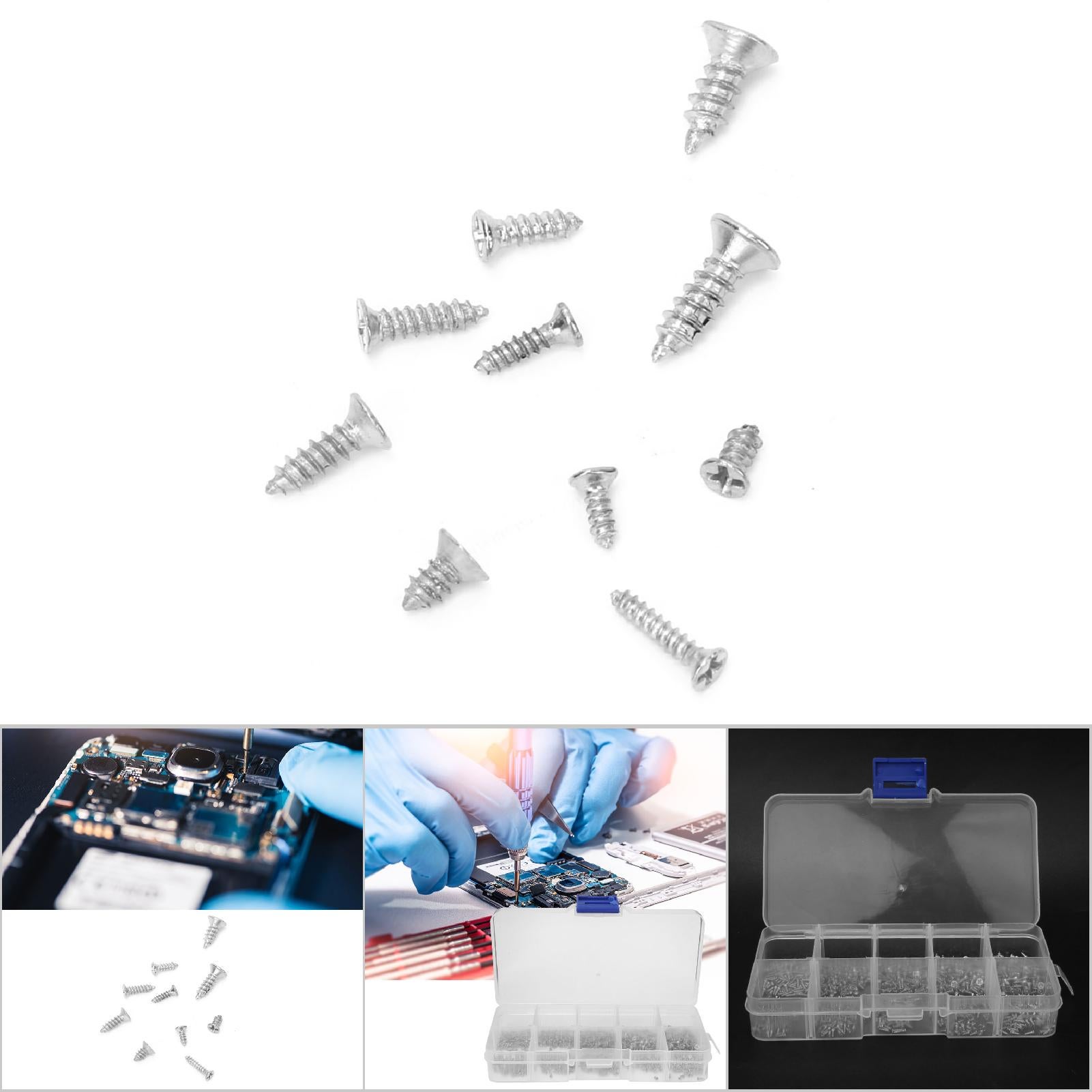 1000 pezzi in acciaio inox con testa a croce, testa in cotone, m1, m1,2, m1,4, m1,7 - 5