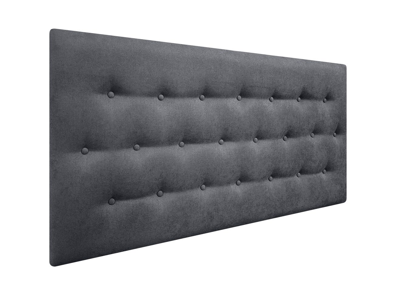 DecorQUALITY Cabecero de cama 150 PARIS Cabezal tapizado tejido antimanchas Gris Marengo 150x70 cm - 2
