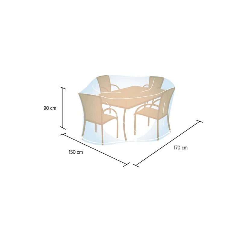 Housse de jardin rectangulaire CAMPINGAZ - pour ensemble de jardin - Taille L - 240x90x165cm - 4