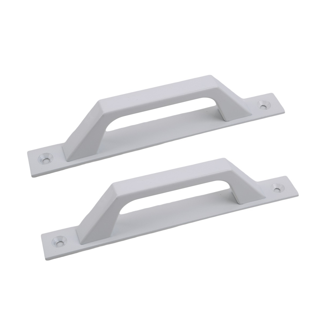 2 komplety białych uchwytów 200 mm, zestaw wierteł, klamki do drzwi stodołowych, aluminiowe klamki do drzwi przesuwnych