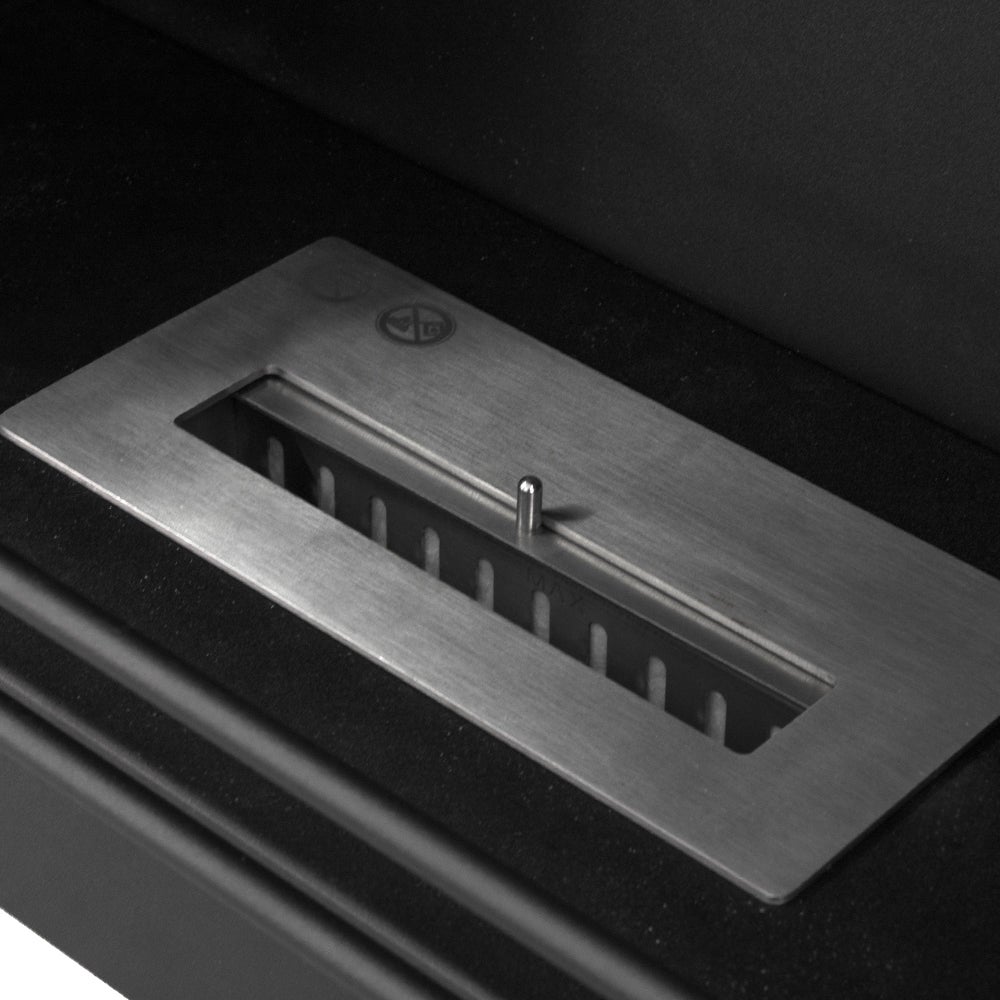 Chimenea de bioetanol STOCCOLMA de madera blanca – L75 x A28 x H70 - 8