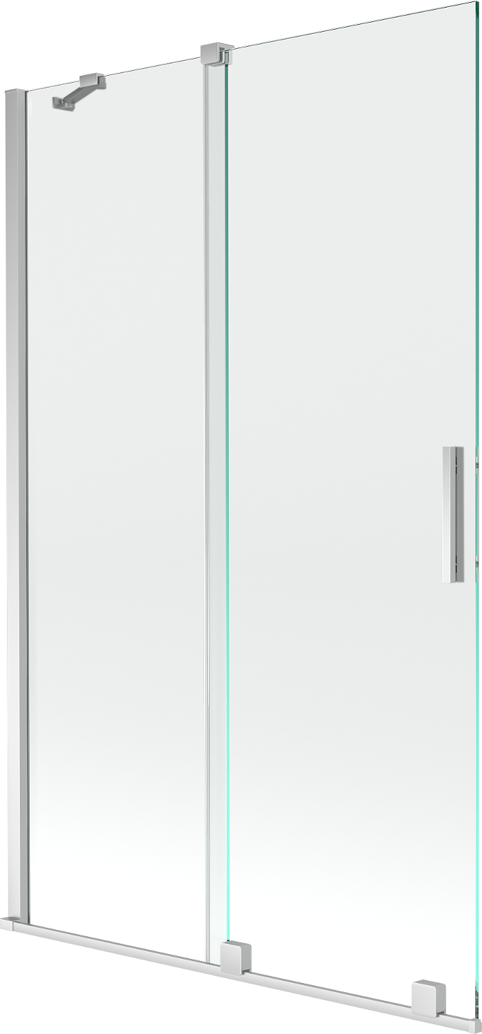Mexen Velar parawan nawannowy 2-skrzydłowy rozsuwany 110 x 150 cm, transparent, chrom - 896-110-000-01-01