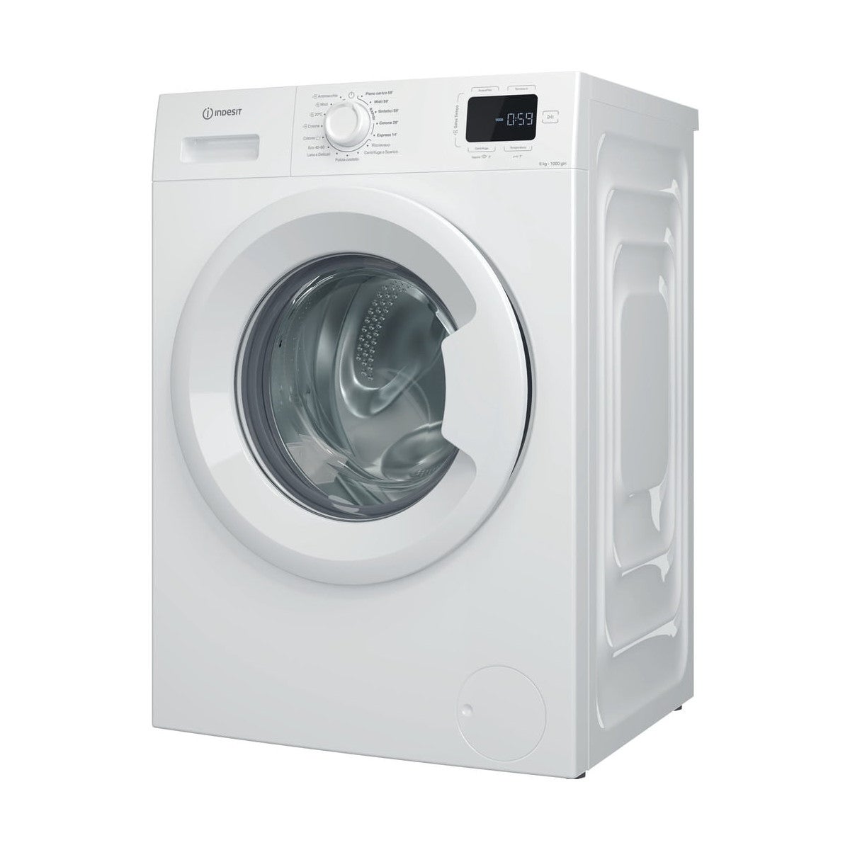 Machine à Laver Smeg LBW60IT - Pose Libre, 6kg, 1000 Tr/min, Classe D, Blanc