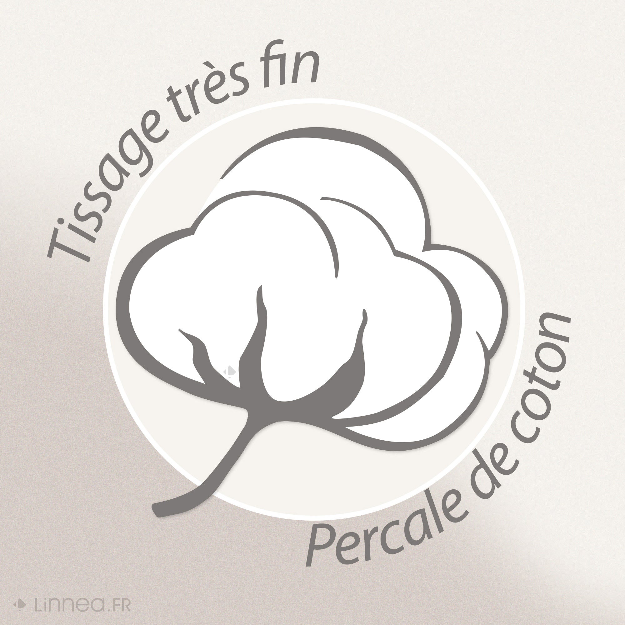 Parure de lit 140x200 cm 50x70 cm Percale pur coton GINKGO Rose - 5