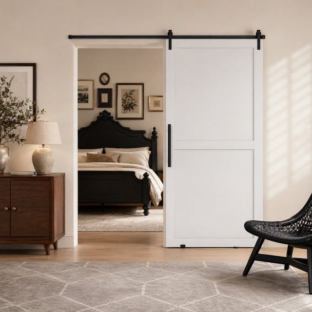 Herraje para Puerta HOMCOM Acero al Carbono Negro 200x0,4x18 cm