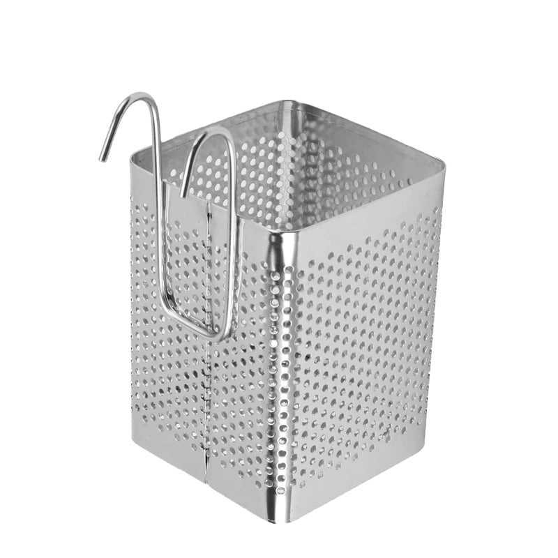 Ociekacz na sztućce ze stali nierdzewnej wentylowany ociekacz na sztućce ze stali nierdzewnej ociekacz na pałeczki zawieszenia widelce prosta kratka