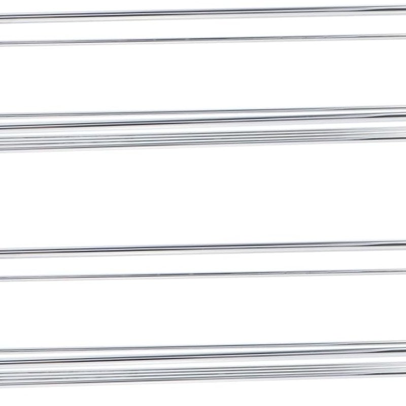 Półka na przyprawy kuchenne, bez wiercenia, srebrny drut, 29 cm × 6,5 cm × 6 cm, półka na przyprawy do słoików z przyprawami, ze śrubami i haczykami,