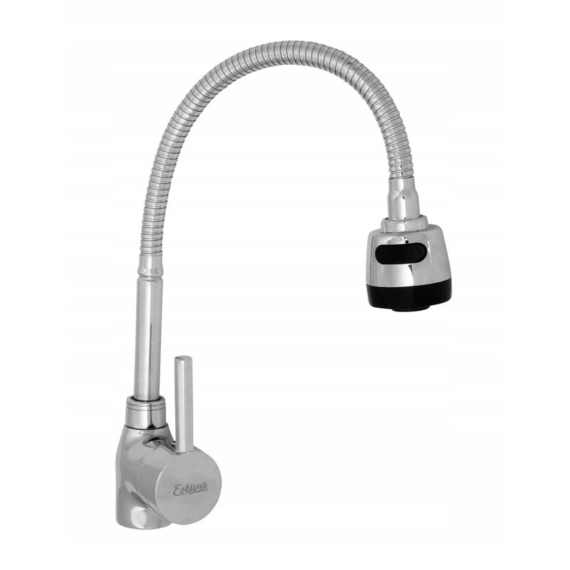 Bateria kuchenna Estiva Zeo srebrna wylewka elastyczna