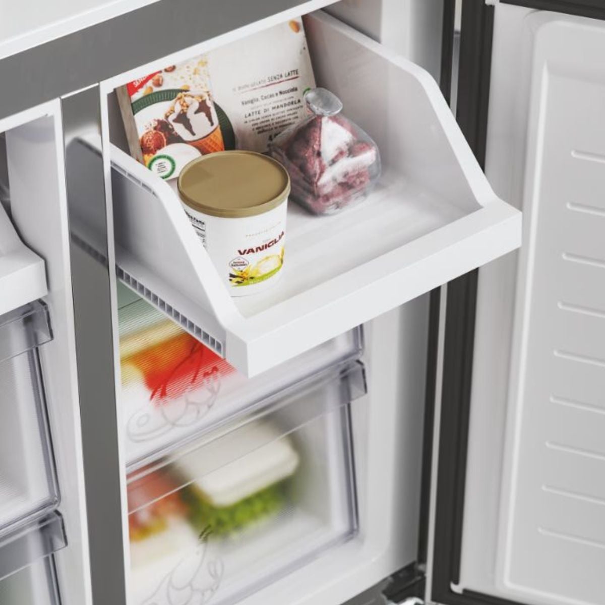Candy CFQQ5T817EWPS frigo américain Pose libre 463 L E Argent - 6