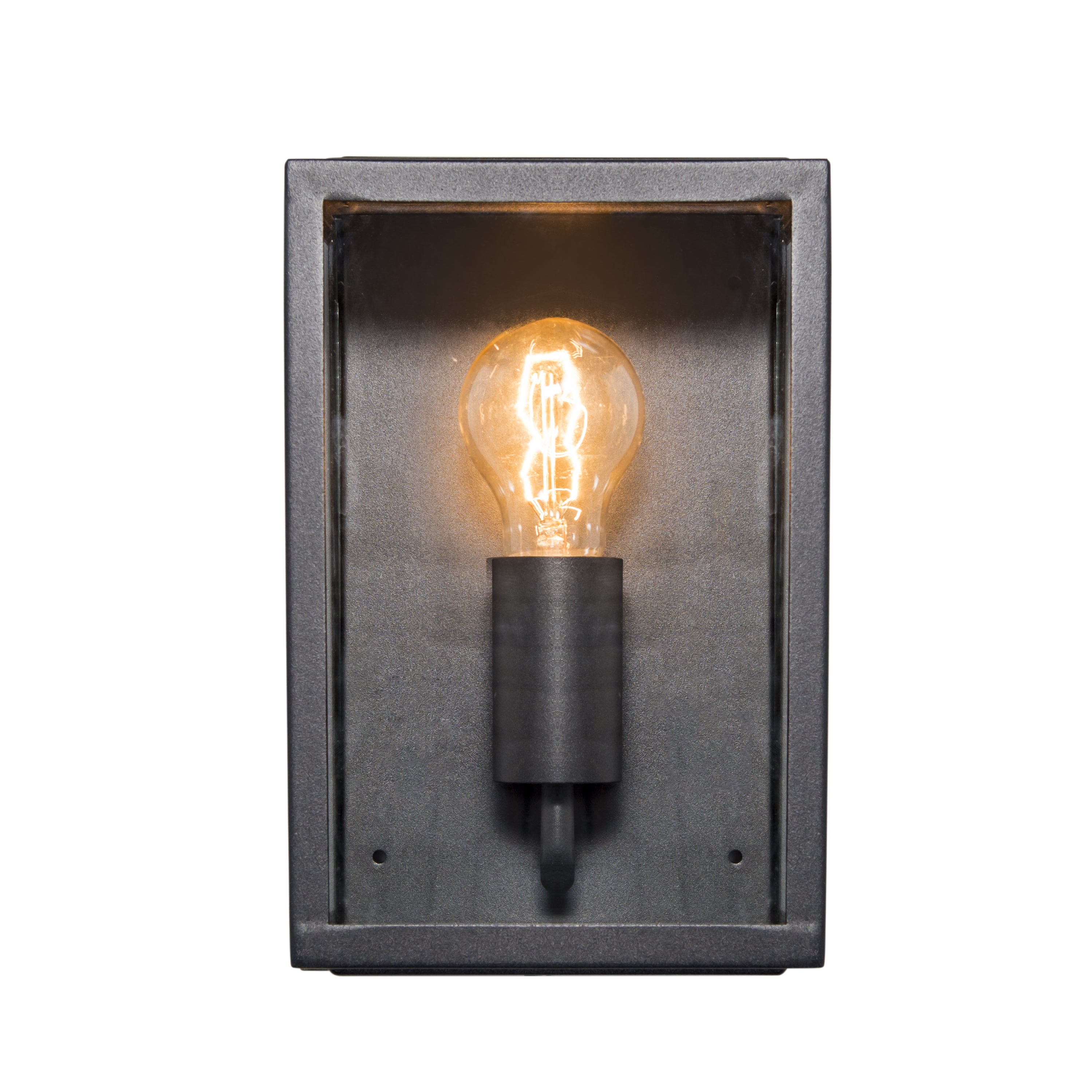 Qazqa rustique applique murale extérieure, lampe murale pour jardin - Rotterdam - noir, max. 60w, e27, 16cm, IP44, rectangulaire - 4