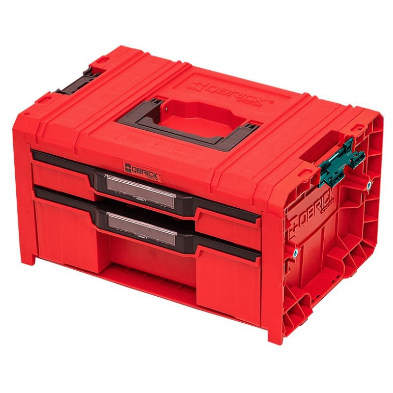 SKRZYNKA SKRZYNIA NARZĘDZIOWA 2 SZUFLADY QBRICK PRO DRAWER 2.0 EXPERT RED