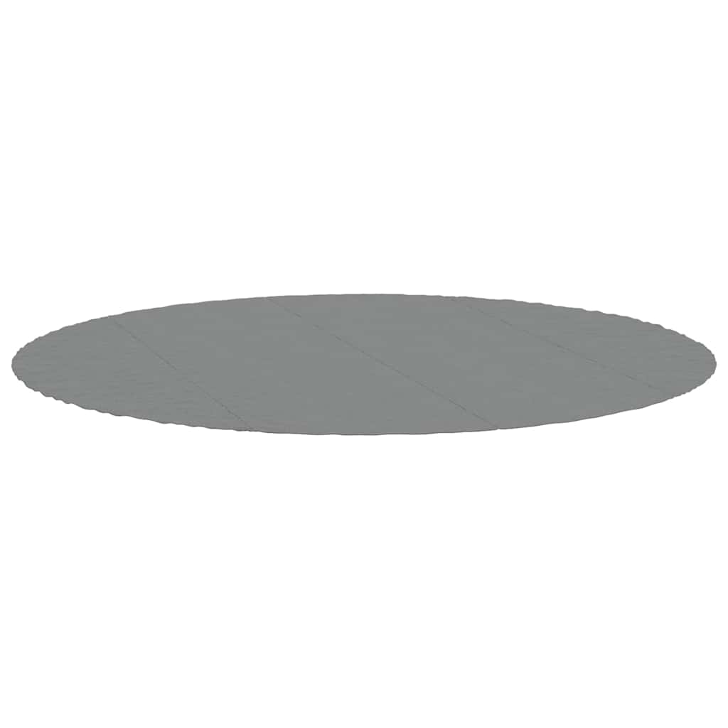 vidaXL Tapiz de Suelo Piscina geotextil de poliéster Gris Claro 458cm, Lona Suelo Piscina, Protector de Suelo para Piscina, Alfombra de Piscina