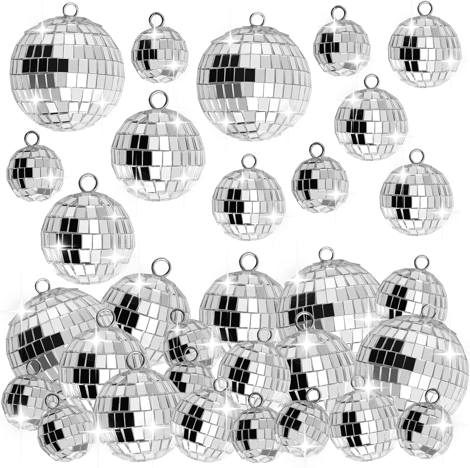Portacandele in vetro da discoteca, portacandele a forma di palla da