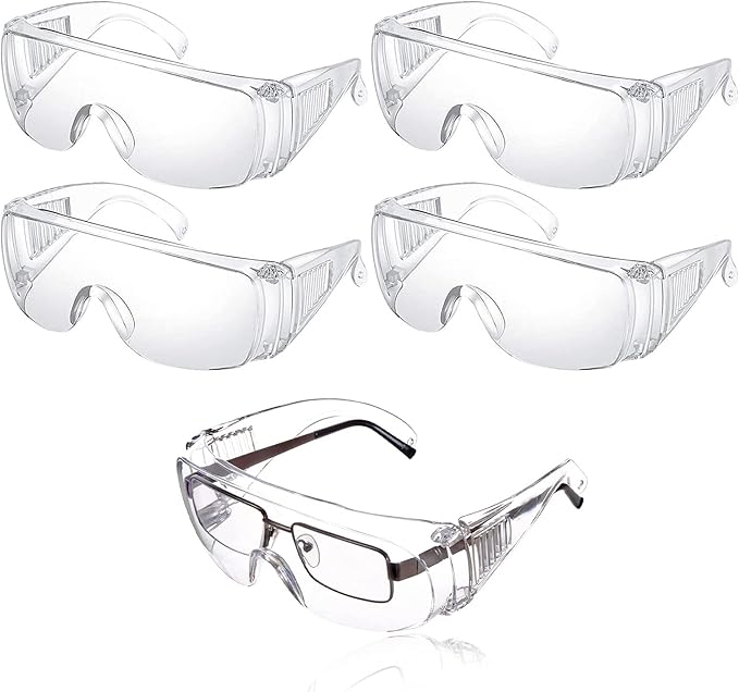 5 sztuk Okulary Ochronne Przed Kroplami Ochrona Oczu Okulary Przeciwpyłowe Okulary Ochronne Transparentne Przeciwmgielne Do Codziennego Użytku