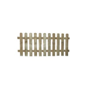 Prolunga Recinzione Staccionata In Legno Pino Impregnato 2 Metri - Altezza 150 Cm, 3 Pali, Per Giardino