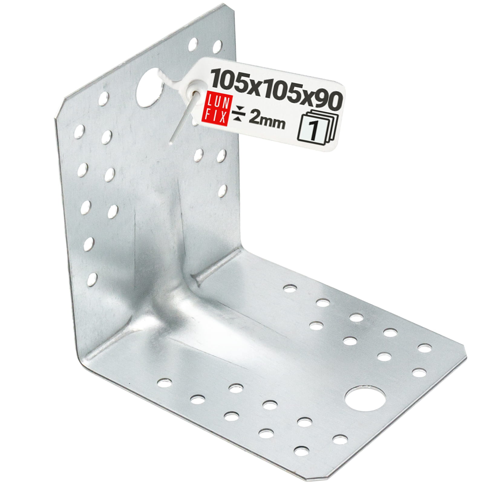 Kątownik montażowy 105x105x90x2 1szt.