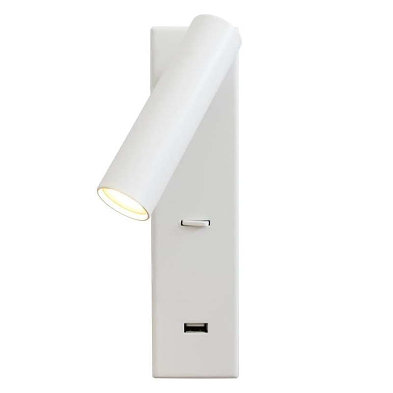 Obrotowa lampa ścienna LED 5W z włącznikiem, nowoczesna lampa ścienna chroniąca oczy, odpowiednia do sypialni, salonów i korytarzy.