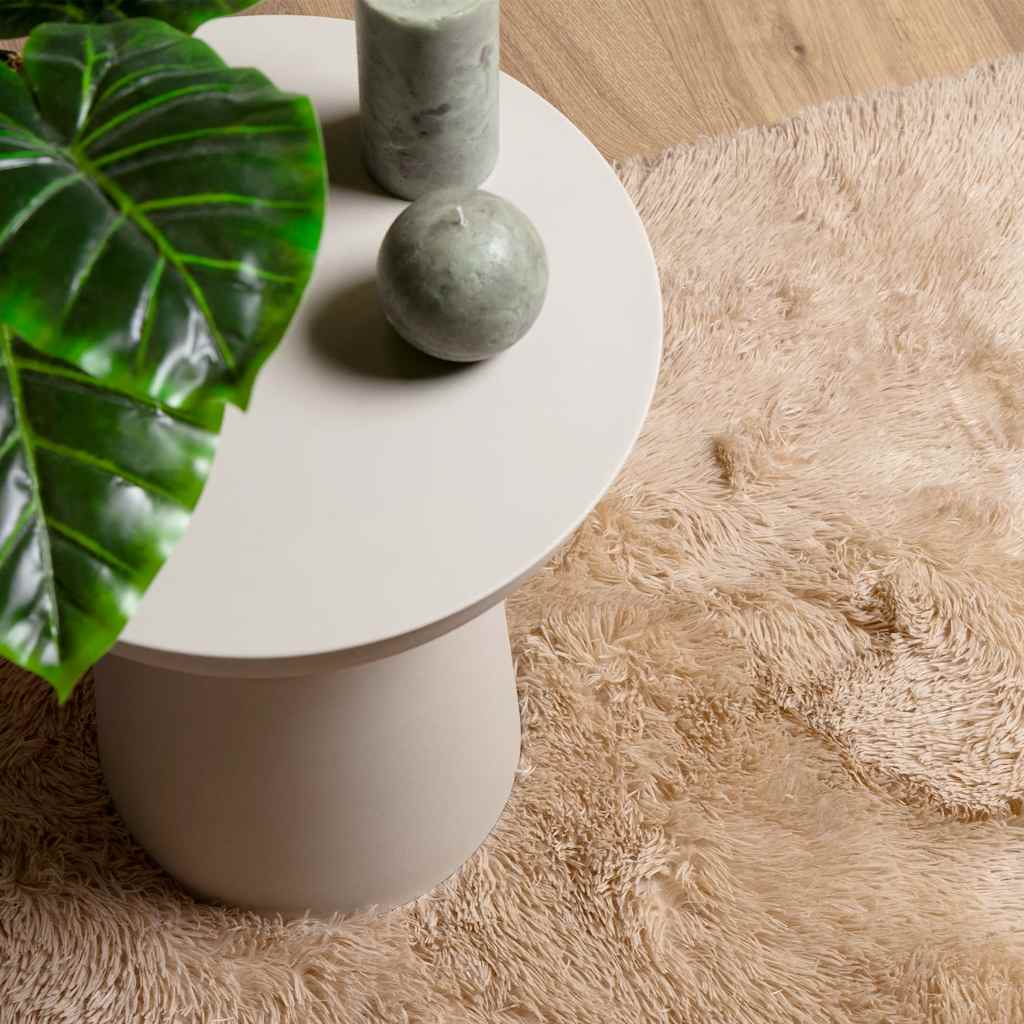 Tapete de sala de estar | Tapete shaggy de pelo alto NAVARRA 120x170 cm poliéster bege CFW41123 - 8