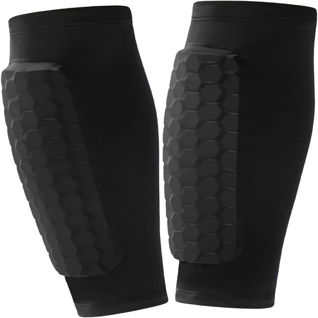 Parastinchi Calcio 3 In 1 Per Principianti | Protezioni Per Gambe In PE/EVA, Taglia Unica 18x8 Cm