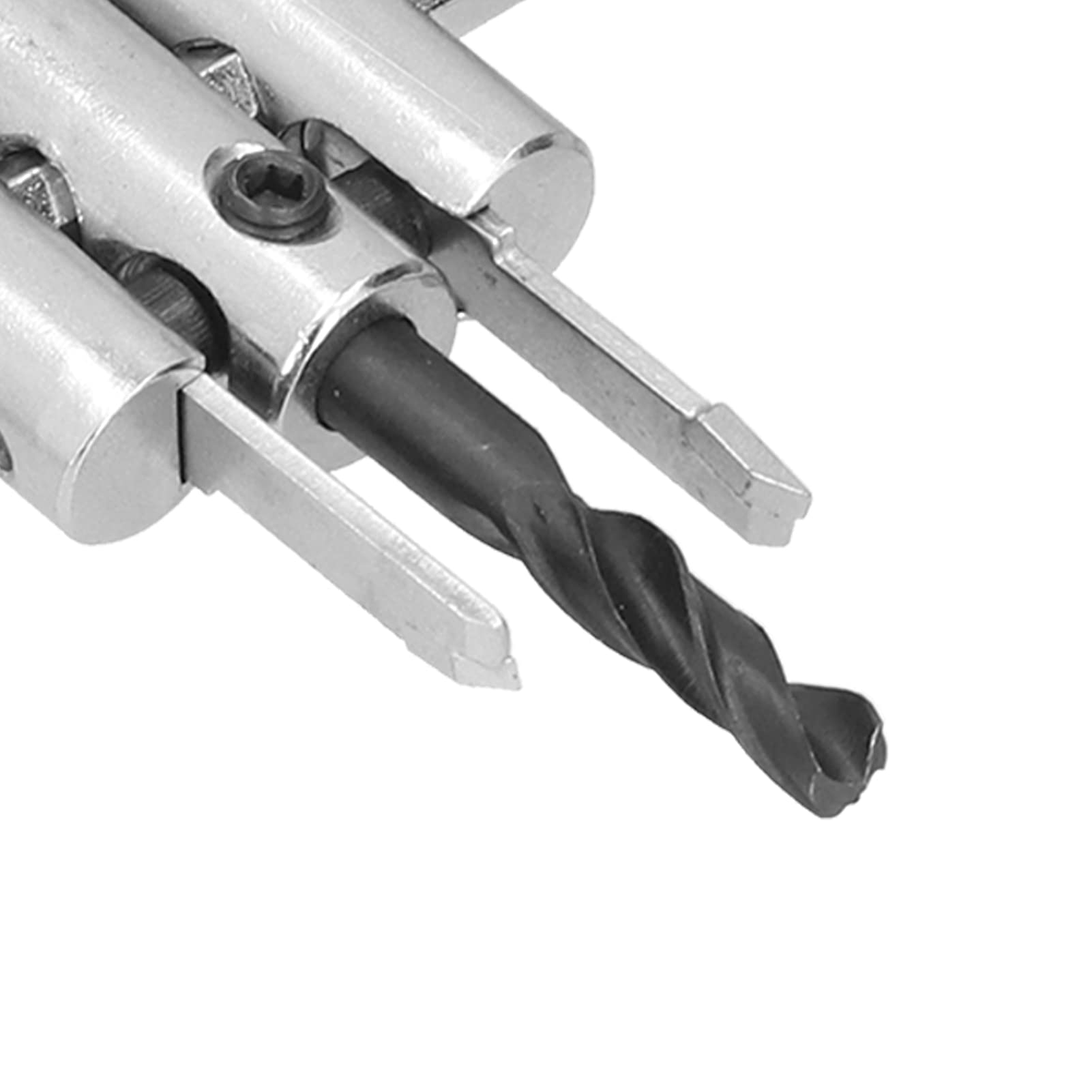 Kit de scie cloche circulaire réglable, foret à bois, coupe ronde, outils de bricolage pour le travail du bois (40-200 mm) - 9
