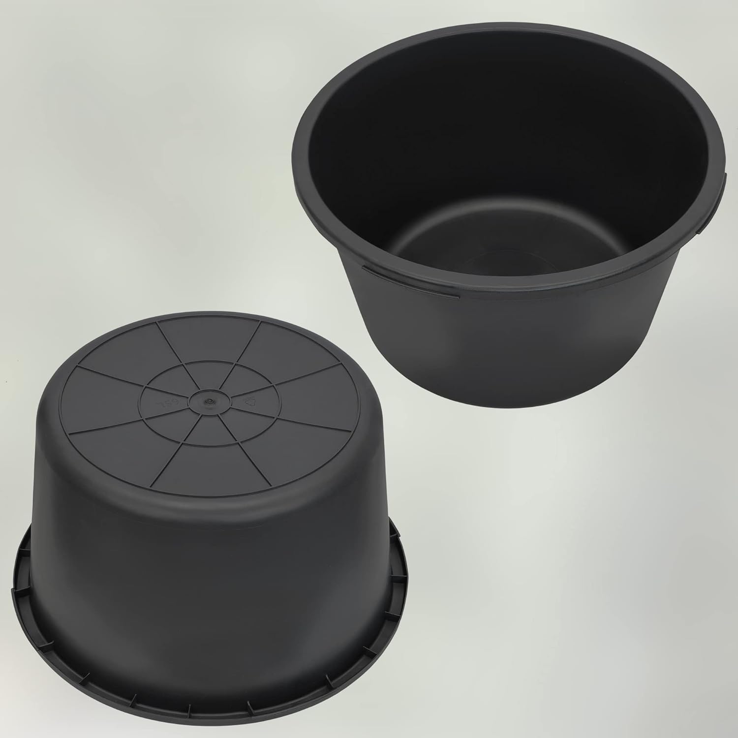 Seau à Mortier en Plastique 65L Rond, Noir - Seau de Construction - KOTARBAU - 6