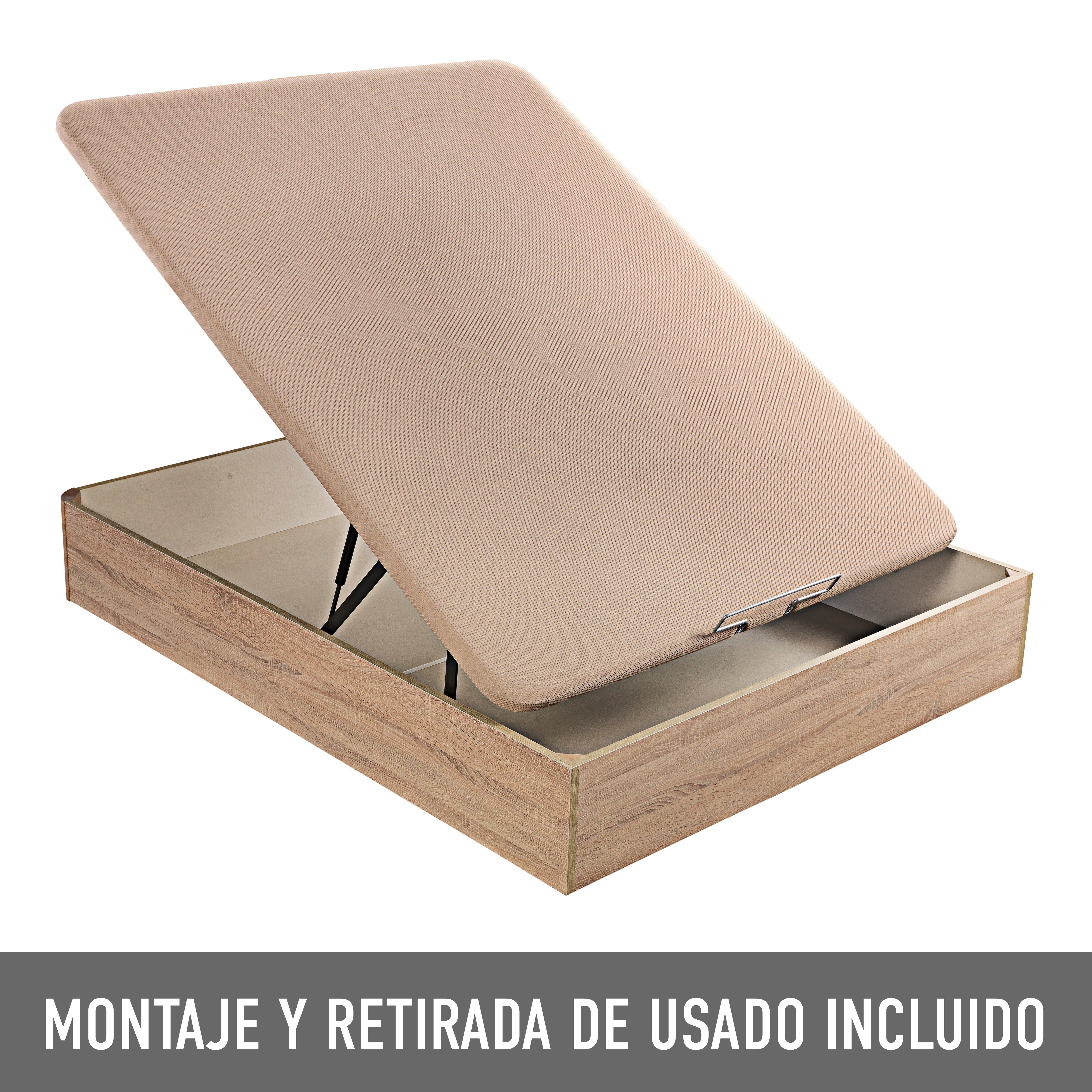 Canapé abatible 32cm - 150x190 | ENVÍO, MONTAJE Y RECOGIDA ANTIGUO INCLUIDO | WHAT THE SLEEP | Natural - 9