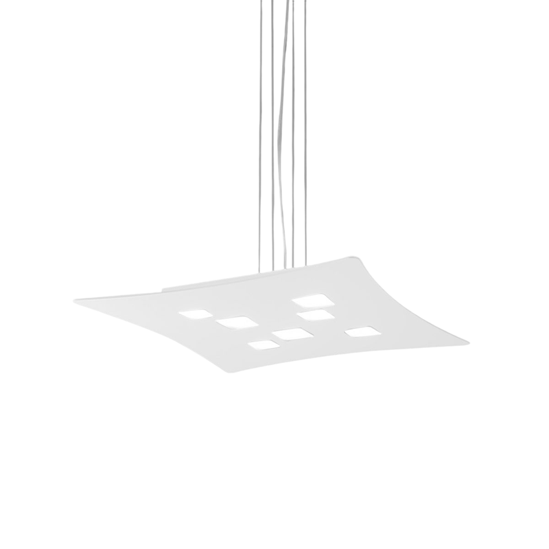 Gea Luce  Lámpara De Suspensión Isotta 10 Luces Gx53, Plafón De Diseño Moderno 62X69cm, Luz De Doble Emisión, Máx 10X8w, Ip20, Bombillas Excluidas Blanco , Leroy Merlin