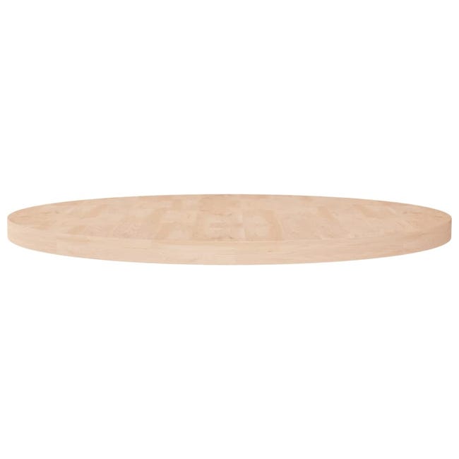 Dessus De Table En Chêne Massif 100x50x(2-4) Cm - Brut Non Traité, Bord Vivant - Plan De Travail Ou Plateau De Table