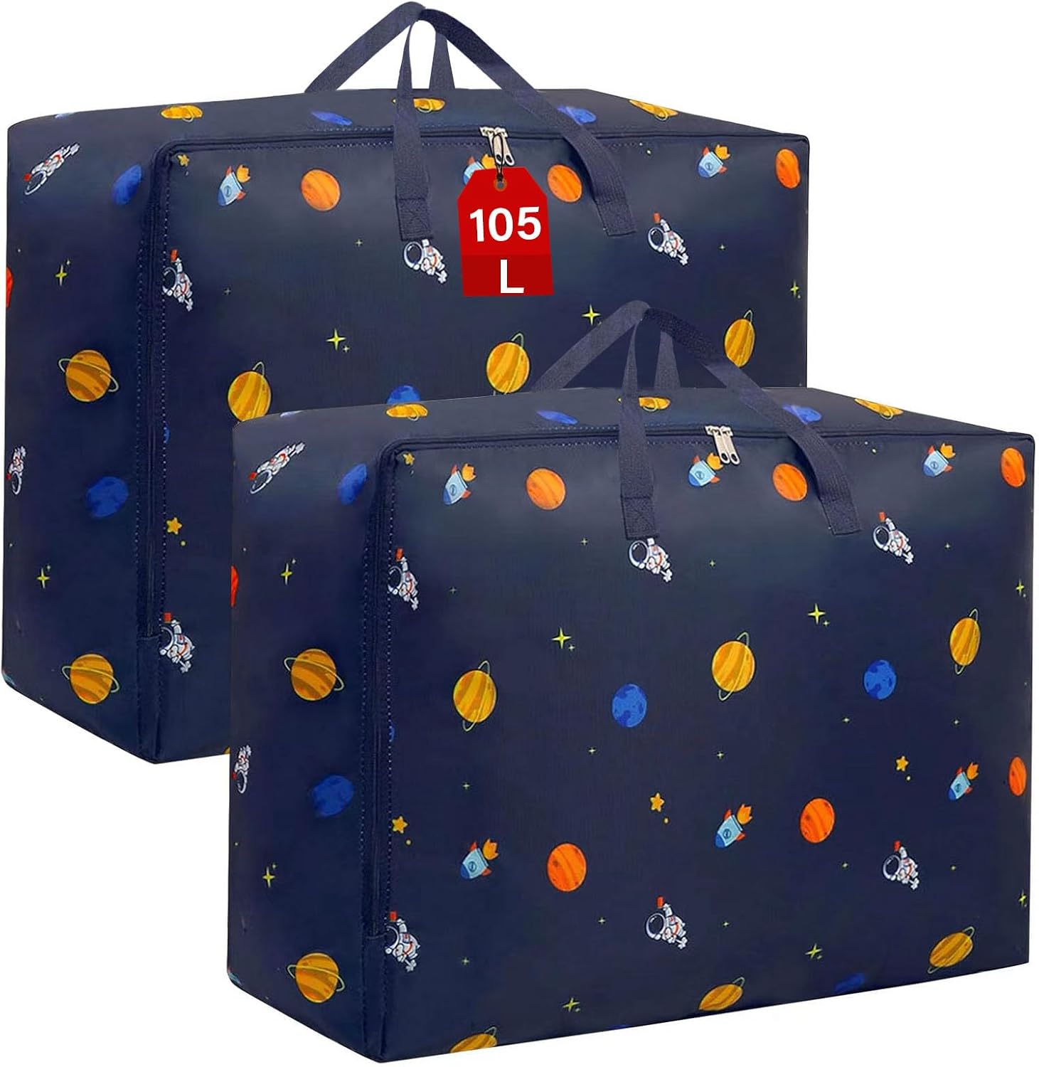 Confezione da 3 borse portaoggetti sospese con 3 tasche in tessuto