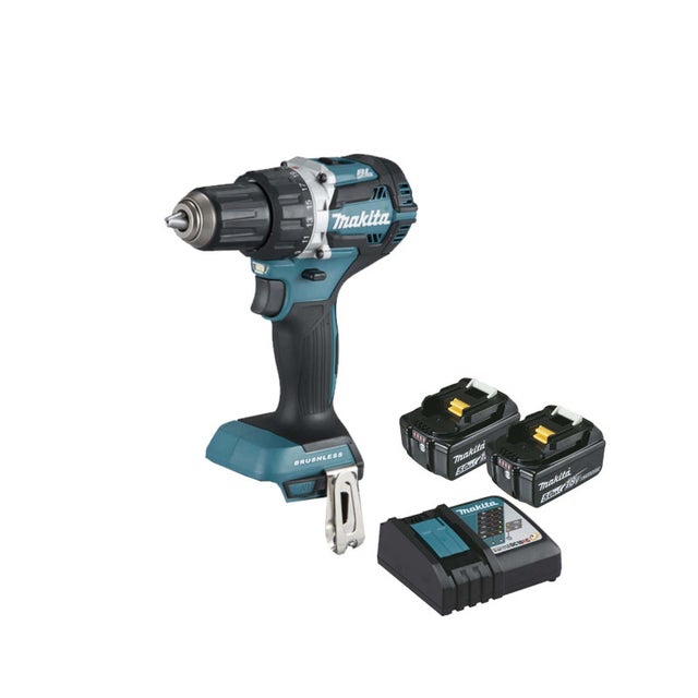 Perceuse visseuse Makita 18V - 2 batteries 5.0Ah - 1 chargeur rapide DC18RC DDF484RTJ