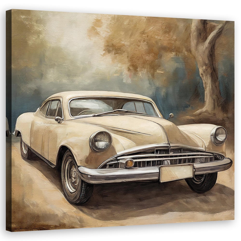 Obraz na płótnie, Klasyczny samochód w stylu vintage 50x50
