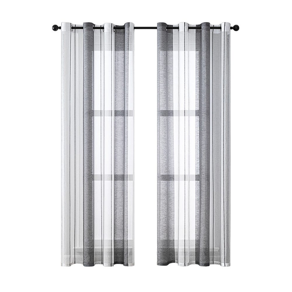 EMEMA 2 Pannelli Tende Trasparenti in Voile Con Occhielli Morbidi Finestre per Camera da Letto e per Salotto Eleganti Soggiorno 140x225cm Bianco EMEMA 2 Pannelli Tende Trasparenti in Voile Con Occhielli Morbidi Finestre per Camera da Letto e per Salotto Eleganti Soggiorno 140x225cm Bianco