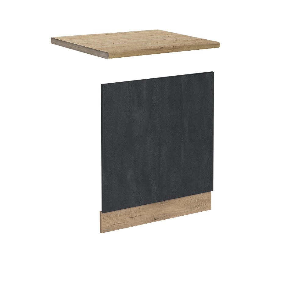 Vicco Panel przedni R-Line, Czarny beton, 60 cm BP Dąb