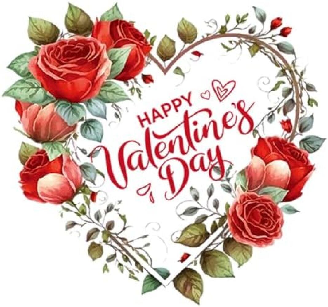 2 pegatinas para ventana de San Valentín de 32 x 32 cm, pegatinas de pared extraíbles para refrigerador.