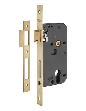 GROSSE SERRURE ANCIENNE à clef pour porte placard, armoire? à une face