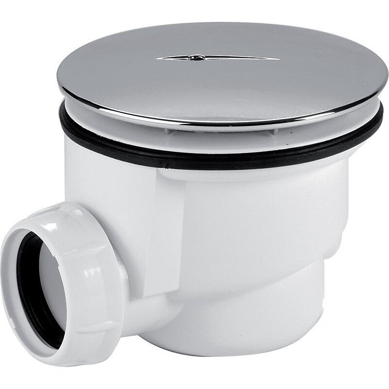 Bonde de receveur de douche sortie horizontale NICOLL 90 mm Chromé - 3