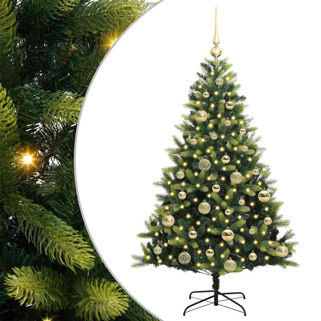 Sztuczna skandynawska choinka z zawiasami 150 LED 120 cm