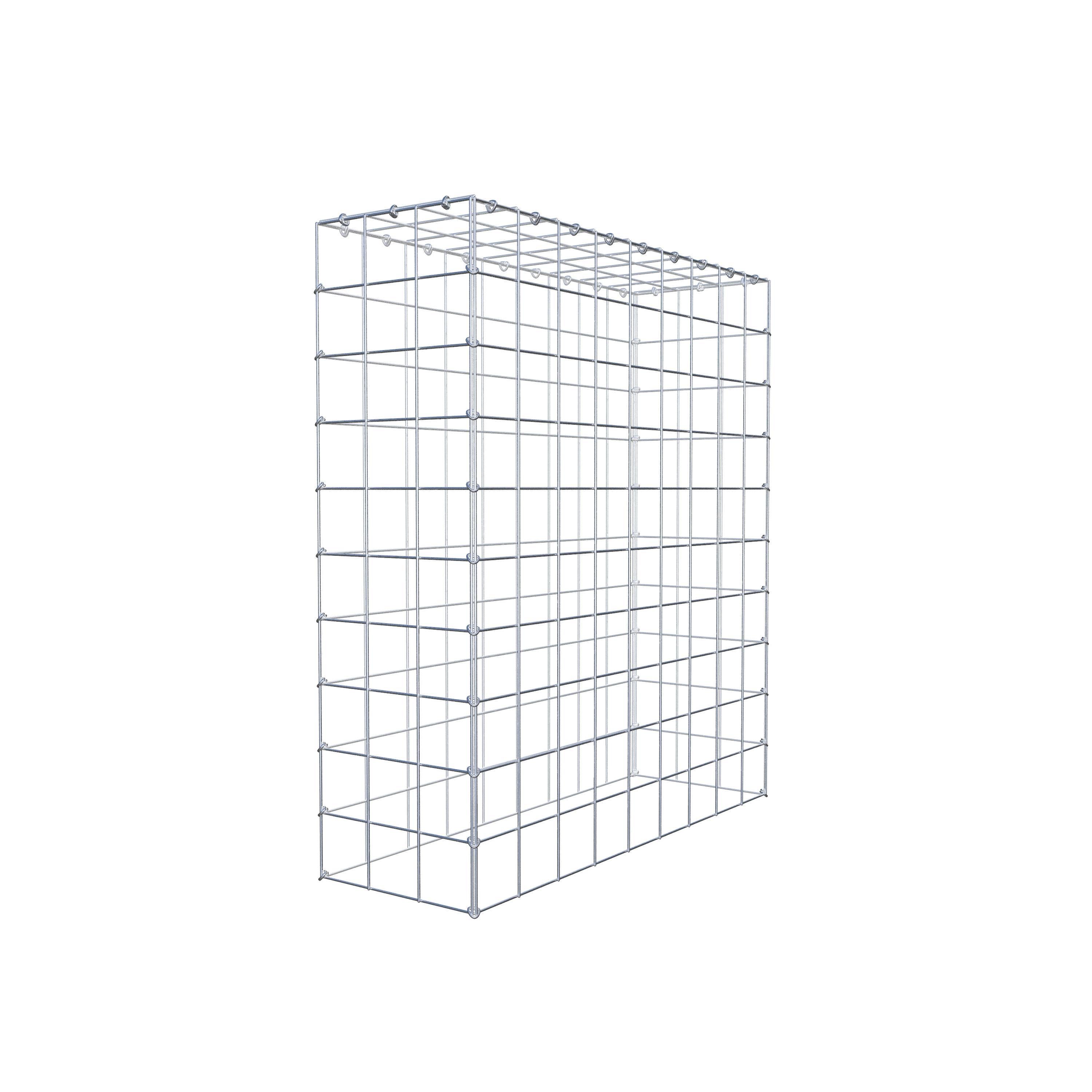Gavión para apilar en acero galvanizado 100x90x30cm (LxAxP), malla 10 x 10cm, Anillo en C, sin rejilla inferior - 5