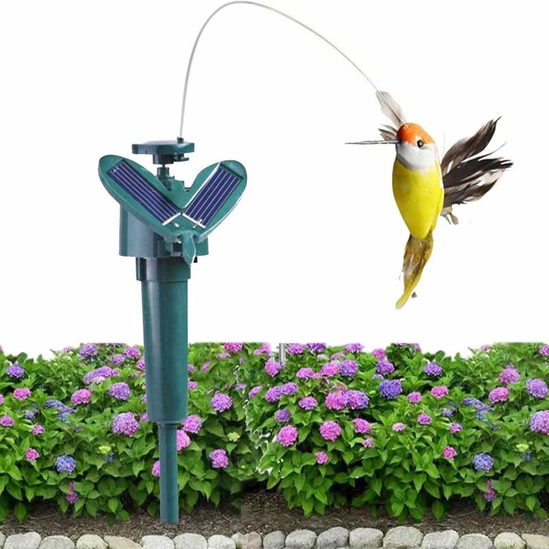 Colibri solaire flottant (lot de 2) ABS - Répulsif anti-insectes - 13x8x8 cm - 6