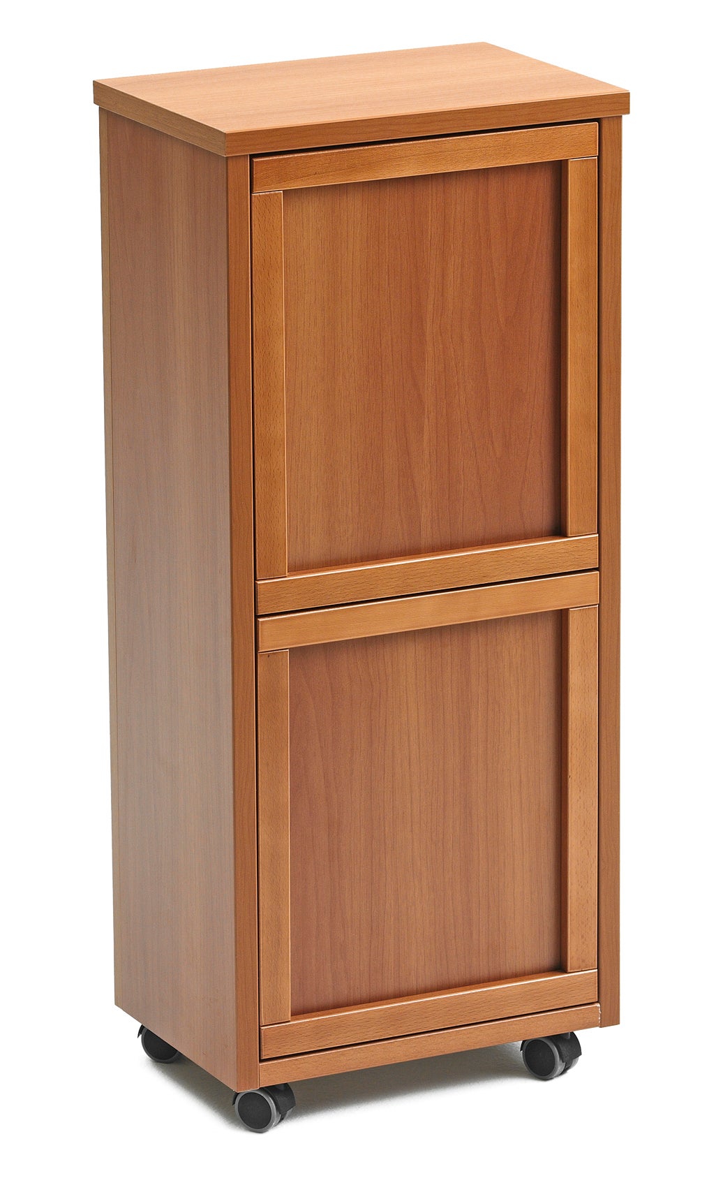 ARIT - Storage MADERA 2, Armario recogedor separado, 2 cestas extraíbles de 12l - Color madera de cerezo - 2