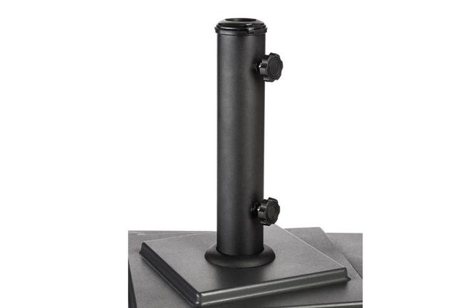 Hespéride - Ombrellone quadrato orcado a mezza gamba nero 22kg in Hespéride - Ombrellone quadrato orcado a mezza gamba nero 22kg in