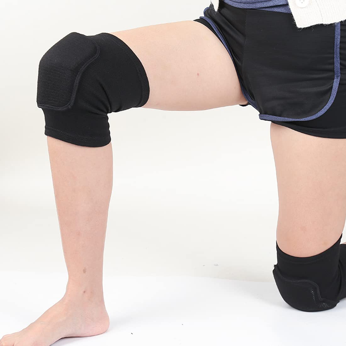 Lot de 2 genouillères de danse, ensemble de genouillères de sport, genouillères élastiques unisexes, genouillères de danse pour enfants et adultes pou - 3