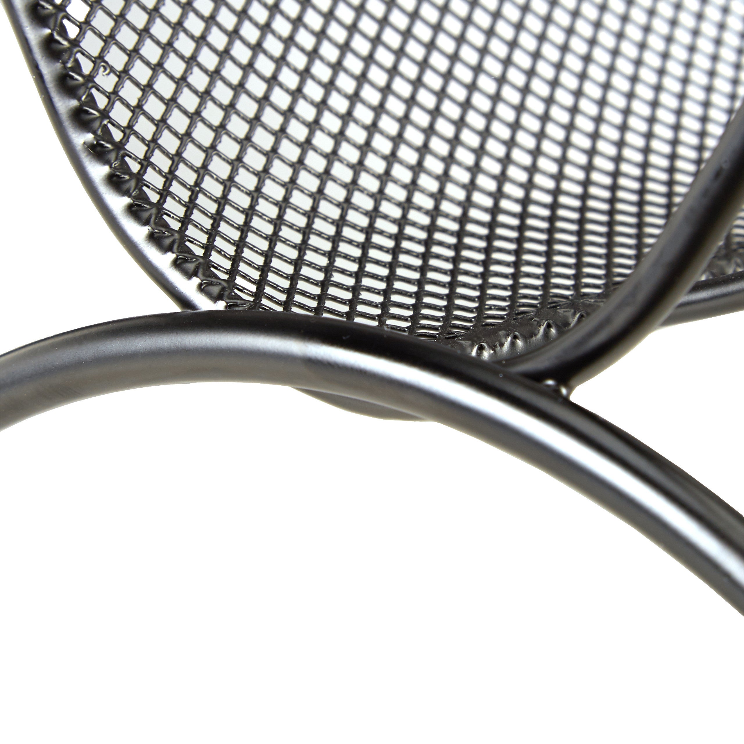 Porte-revues en maille métal porte-journaux trieur en maille tressée HxlxP: 35 x 34 x 18 cm, noir, Relaxdays - 4