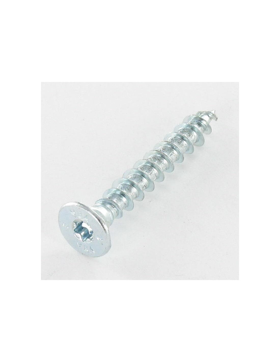 VBA3 Tête fraisée TF Cranté 8X220 Filetée sur 124 TORX T40 Acier zingué ...