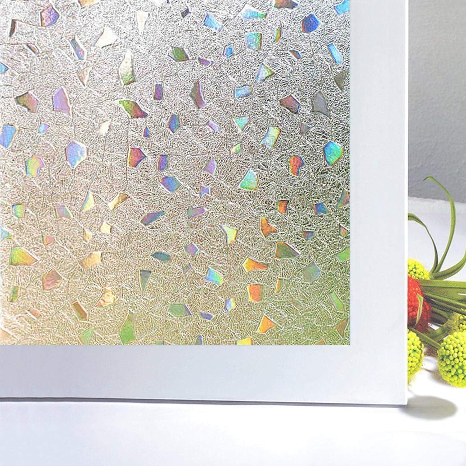 Folia okienna 3D, kolorowa folia okienna z efektem zaciemniającym, naklejki okienne z klejem statycznym, folia elektrostatyczna do dekoracji drzwi, do