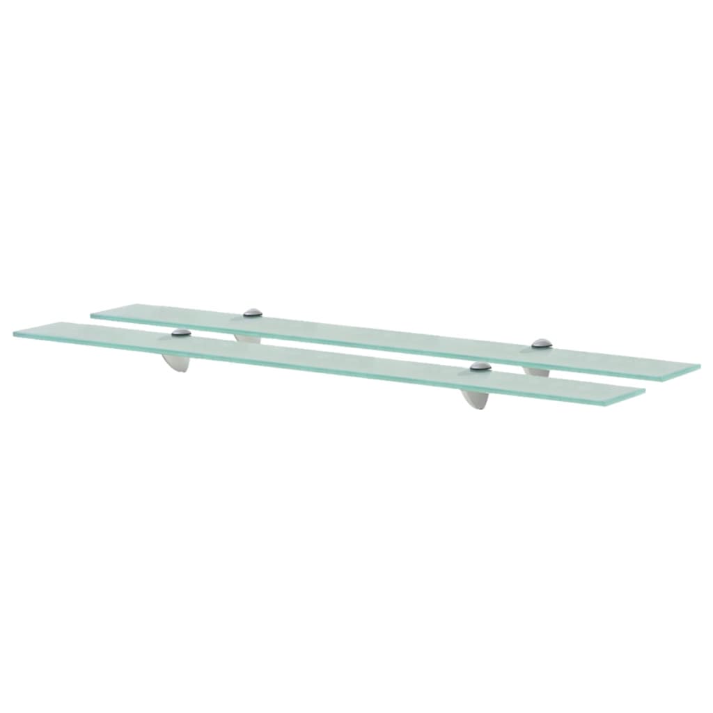Maison exclusive - estantes flotantes 2 unidades vidrio 8 mm 90x20 cm