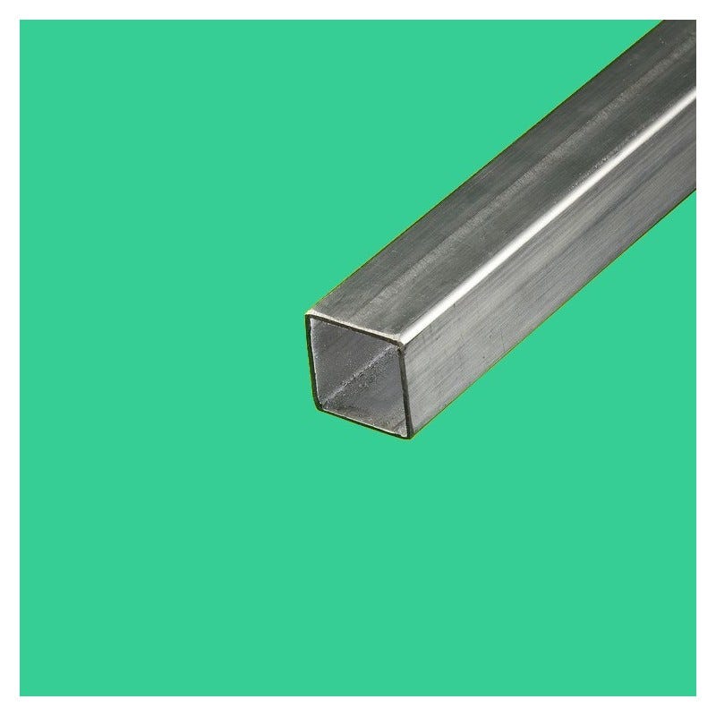 Tube carré inox 20 x 20 mm ep 1,5 mm, 2 metres | Leroy Merlin
